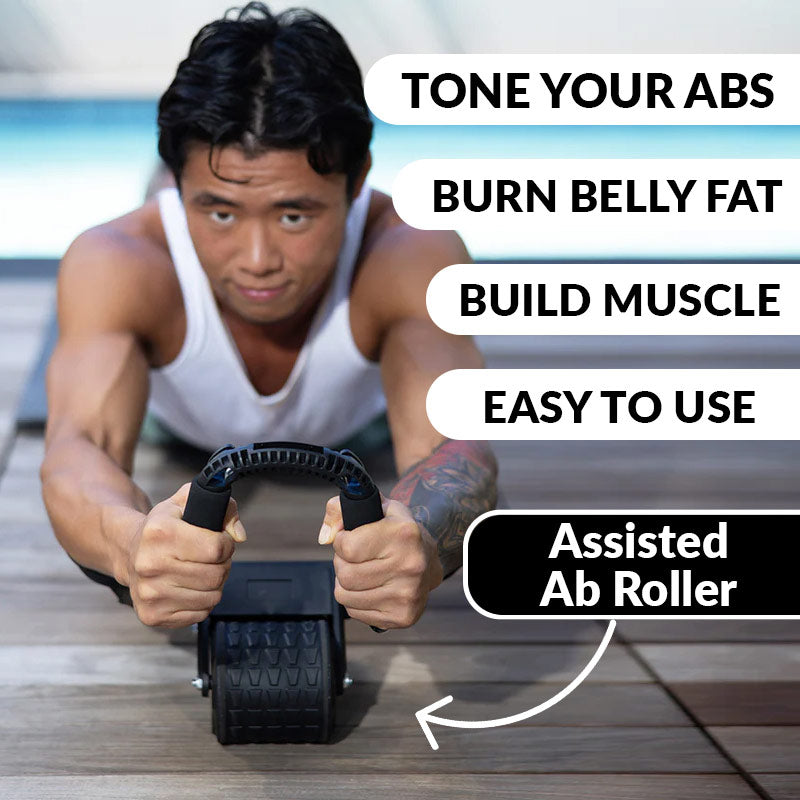 assisted ab roller for scult abs
